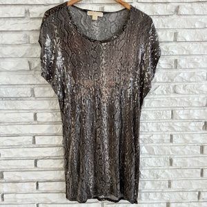 Michael Kors Sequin Snake Print Dress